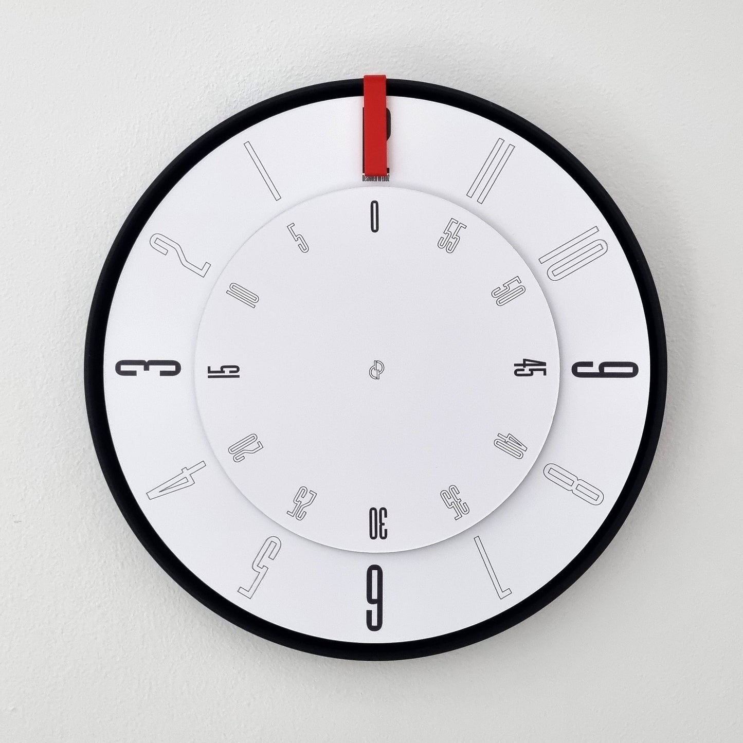 FIRST Medium Black/Red/White #1 Wall Clock