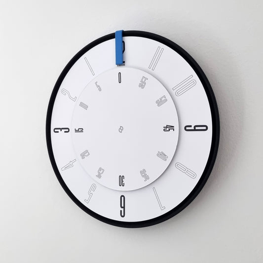 FIRST Medium Black/Blue/White Wall Clock