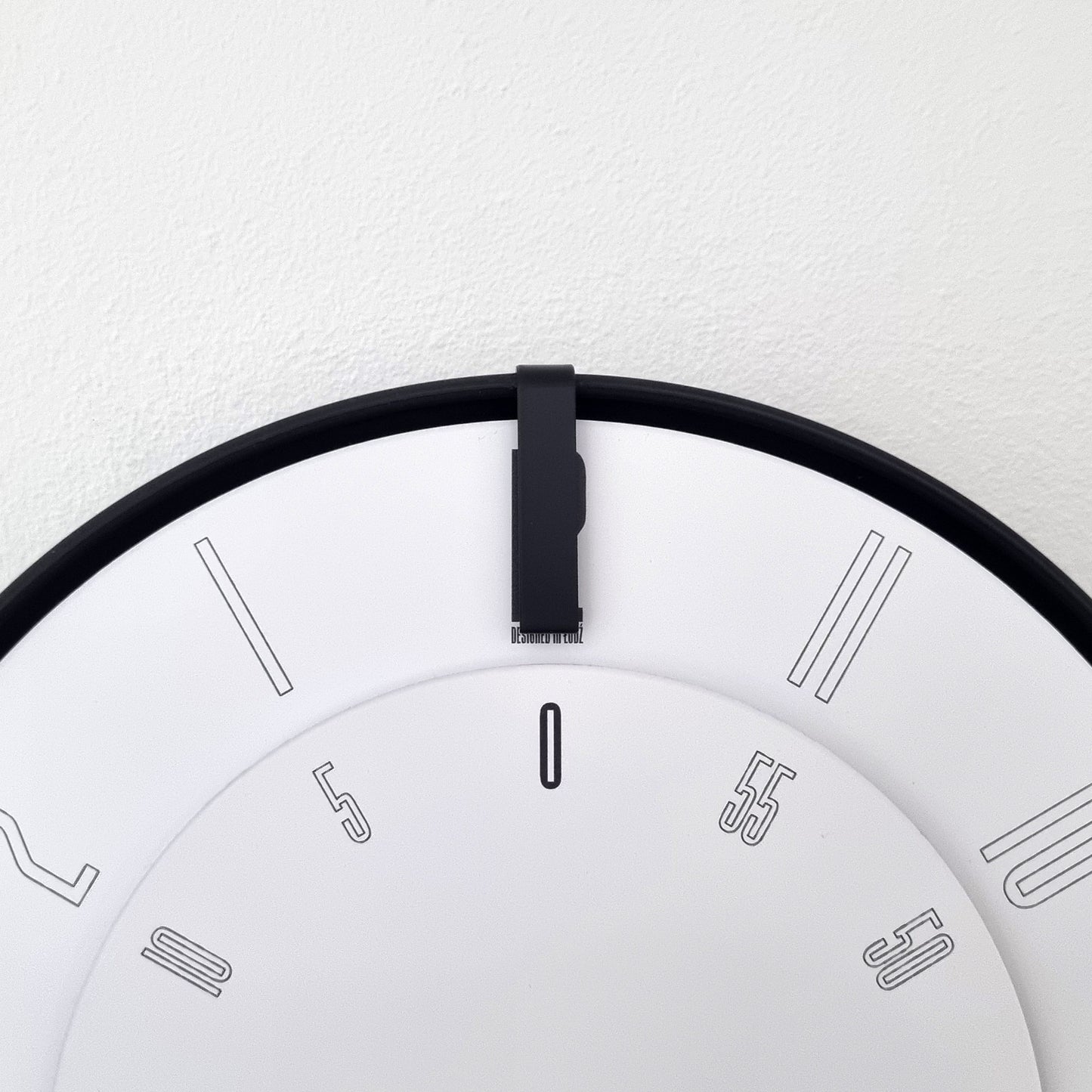 FIRST Medium Black/Black/White Wall Clock