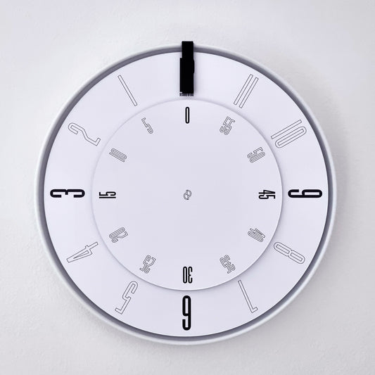 FIRST Medium White/Black/White #1 Wall Clock