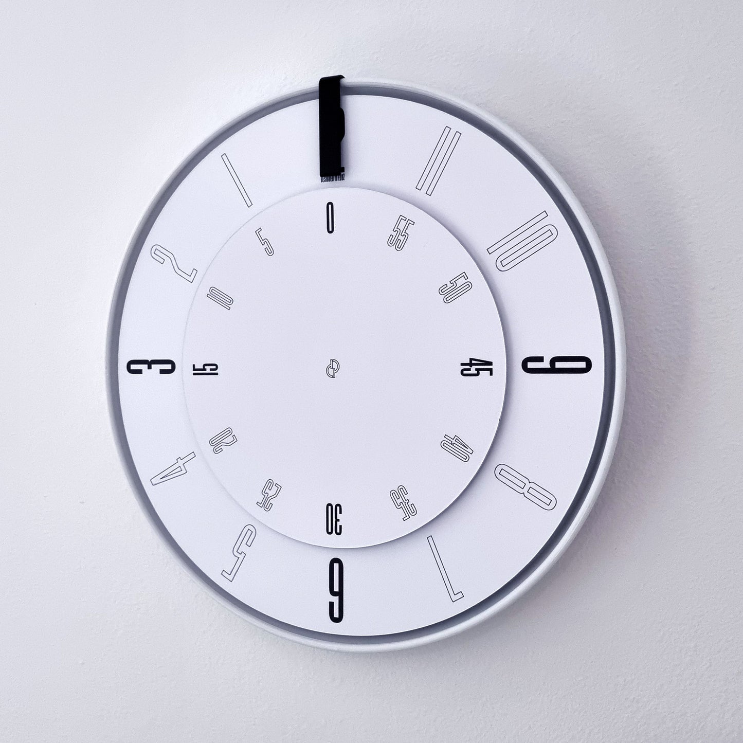 FIRST Medium White/Black/White #1 Wall Clock