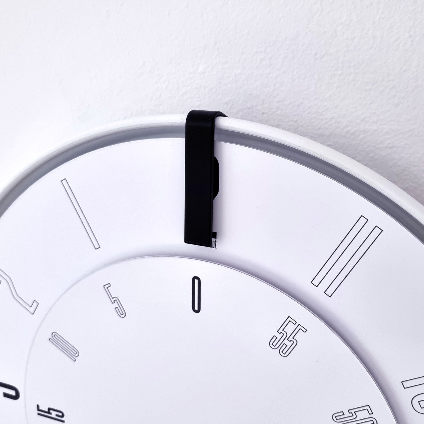 FIRST Medium White/Black/White #1 Wall Clock