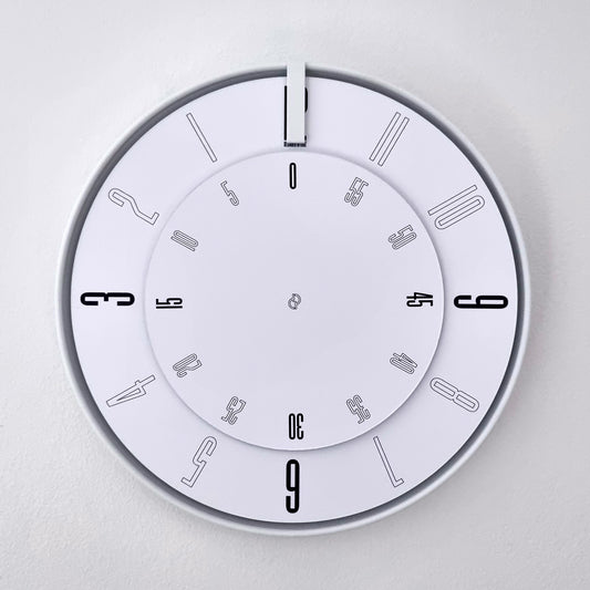 FIRST Medium White/White/White Wall Clock