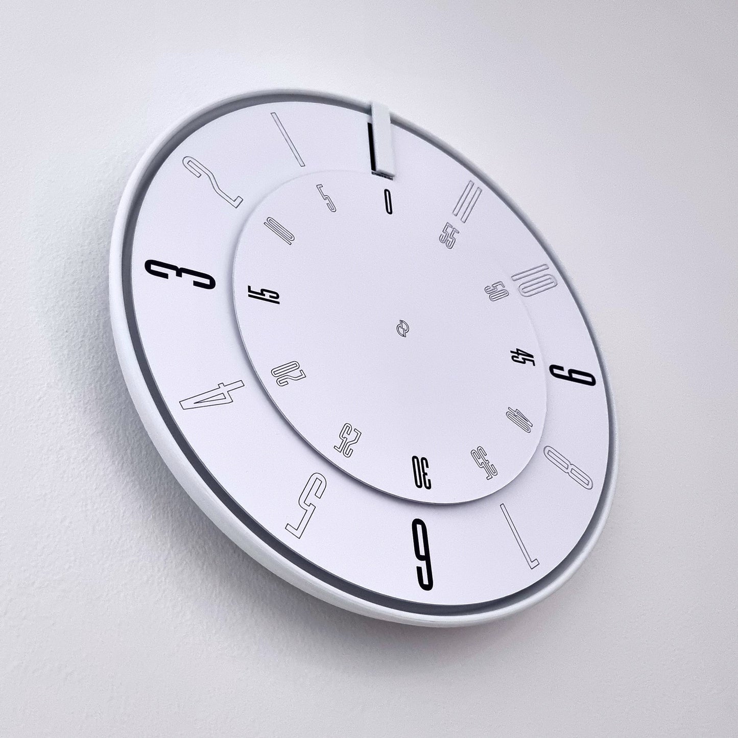 FIRST Medium White/White/White Wall Clock
