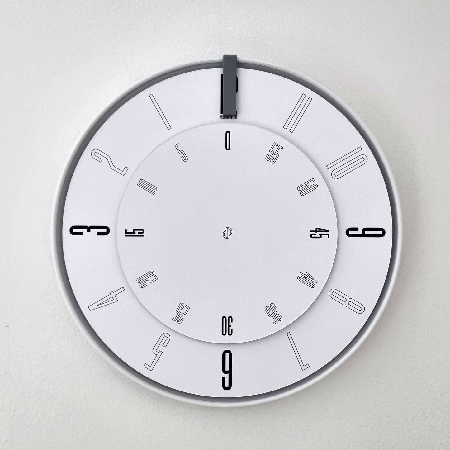 FIRST Medium White/Grey/White Wall Clock