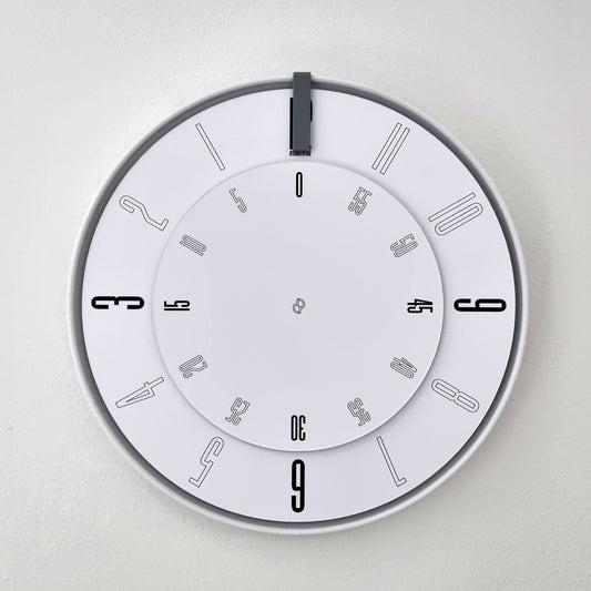 FIRST Medium White/Grey/White Wall Clock