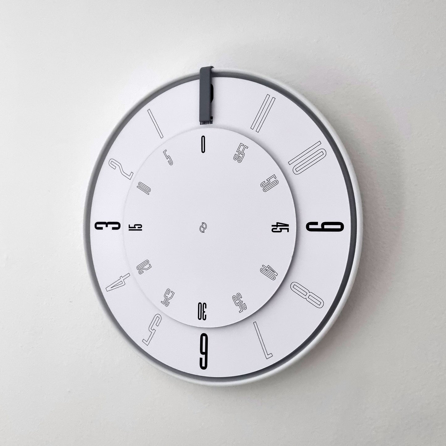 FIRST Medium White/Grey/White Wall Clock