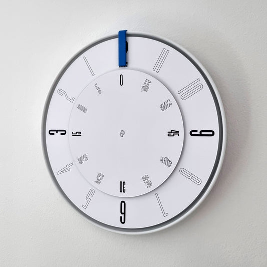 FIRST Medium White/Blue/White Wall Clock