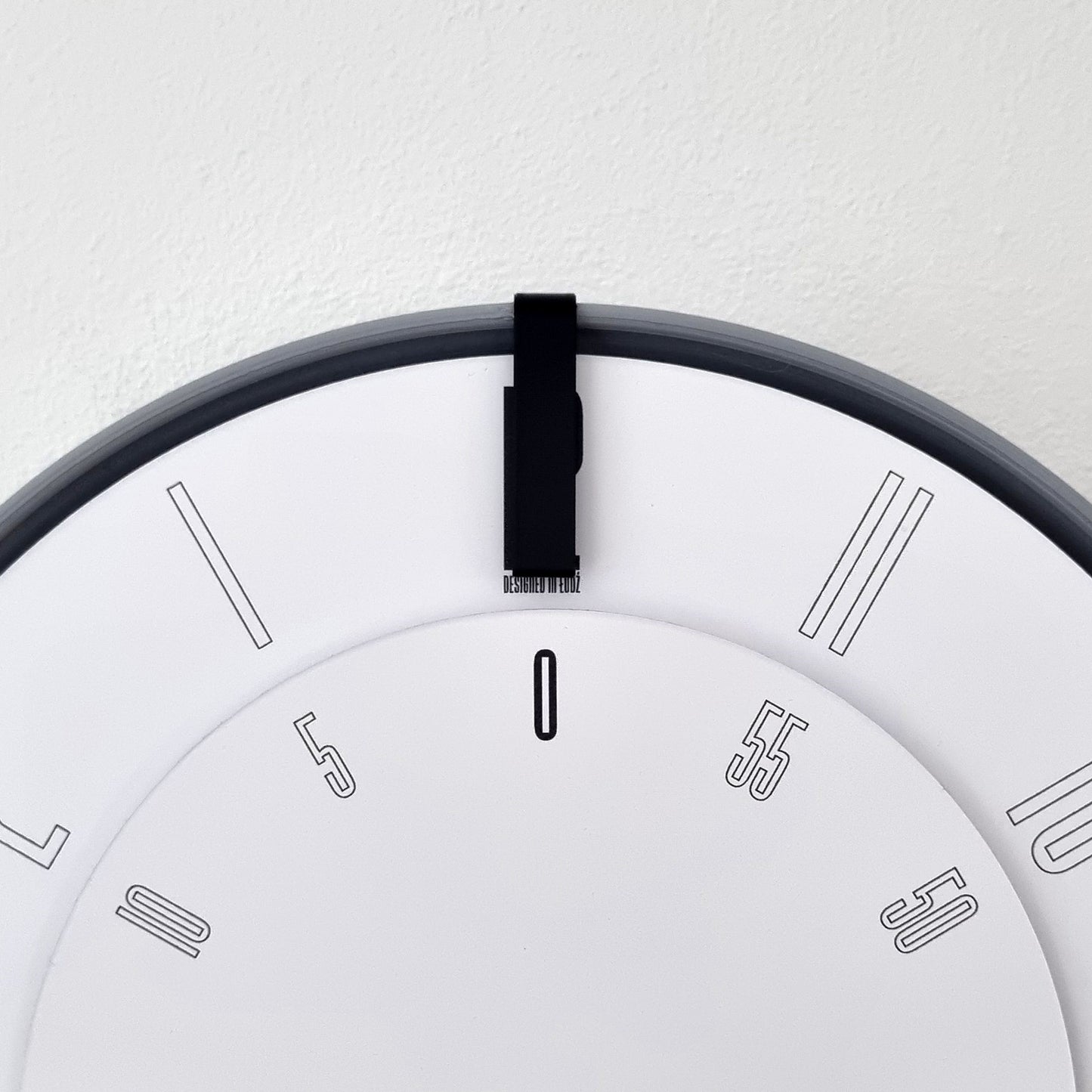 FIRST Medium Grey/Black/White #1 Wall Clock