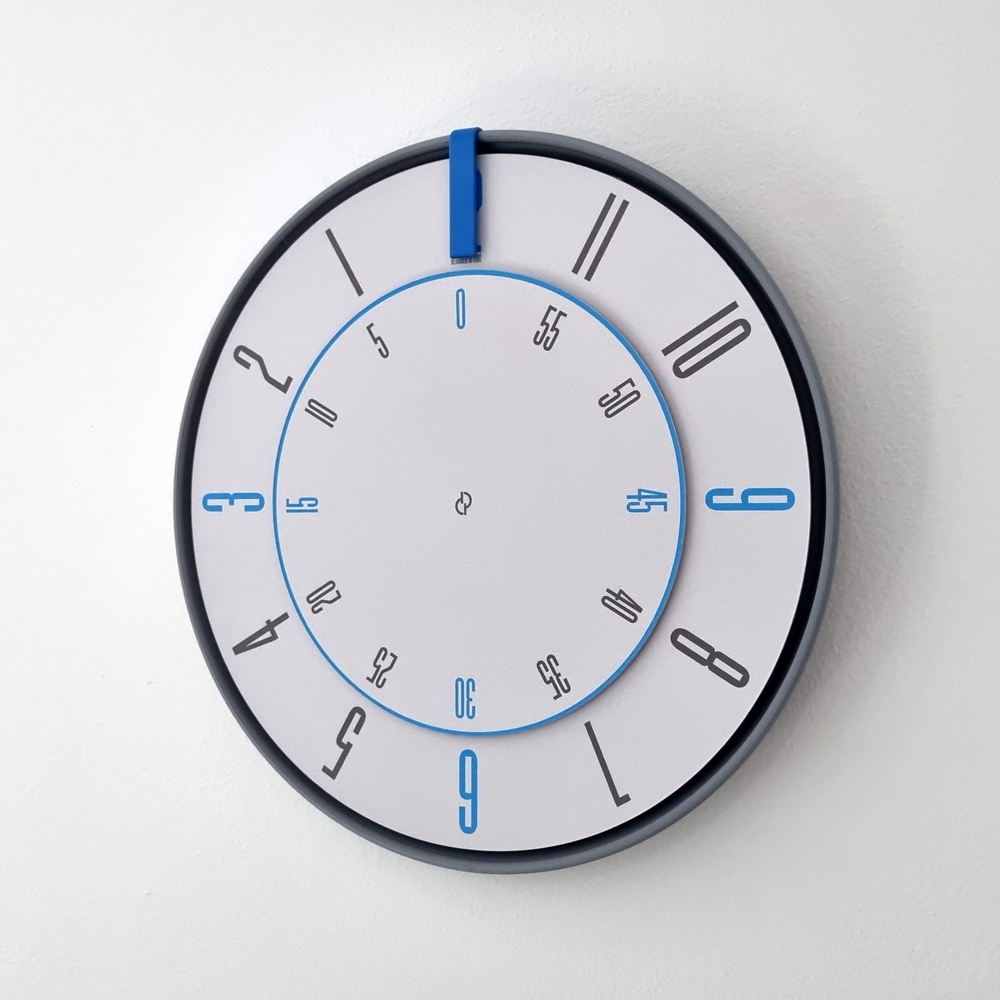 FIRST Medium Grey/Blue/BlueGrey #1 Wall Clock