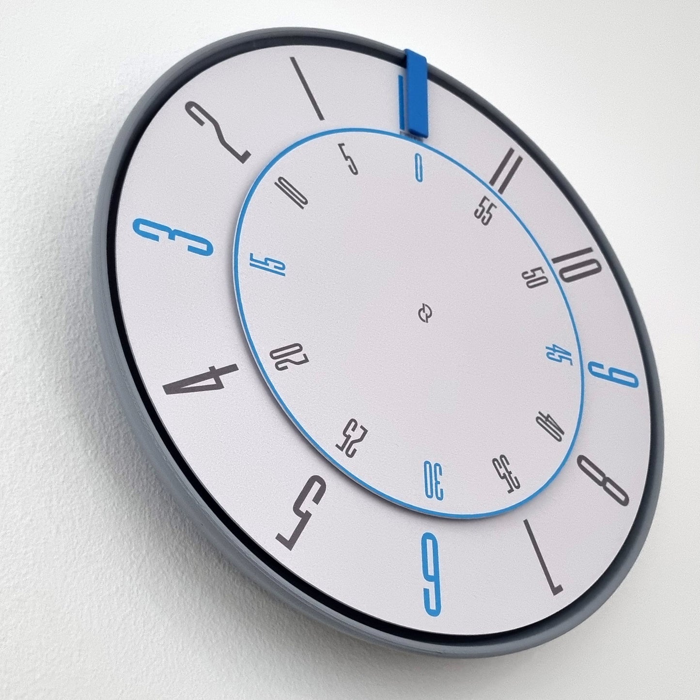 FIRST Medium Grey/Blue/BlueGrey #1 Wall Clock
