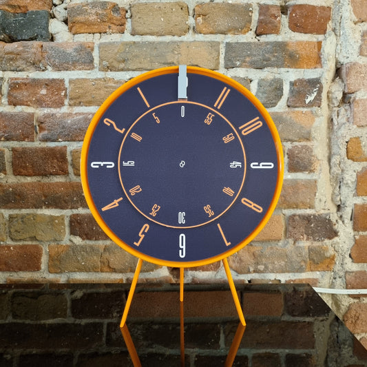 FIRST Medium Orange/Grey/DBO #1 Shelf Clock