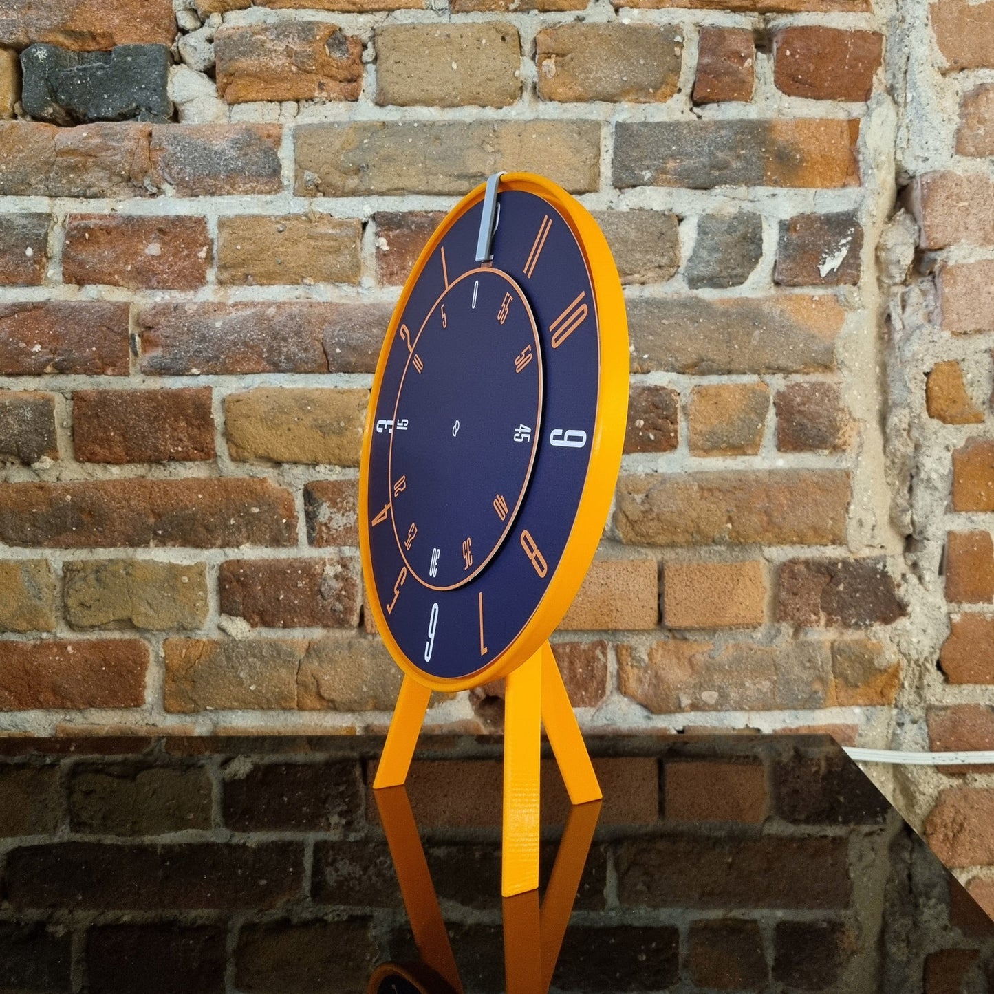 FIRST Medium Orange/Grey/DBO #1 Shelf Clock