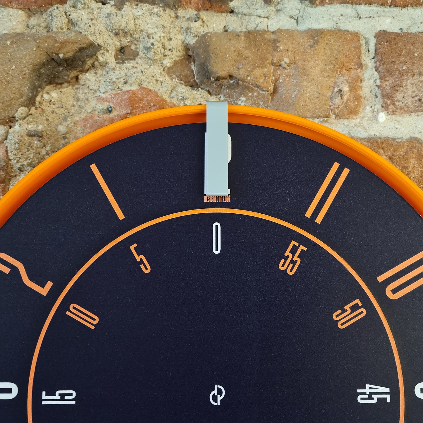 FIRST Medium Orange/Grey/DBO #1 Shelf Clock