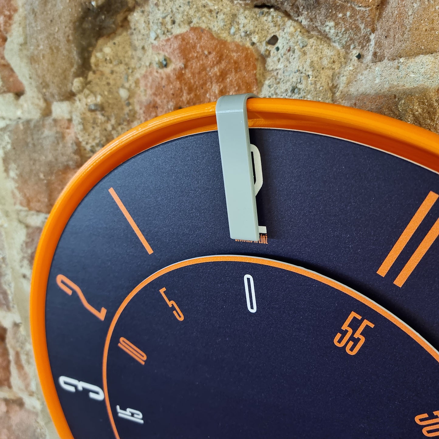 FIRST Medium Orange/Grey/DBO #1 Shelf Clock