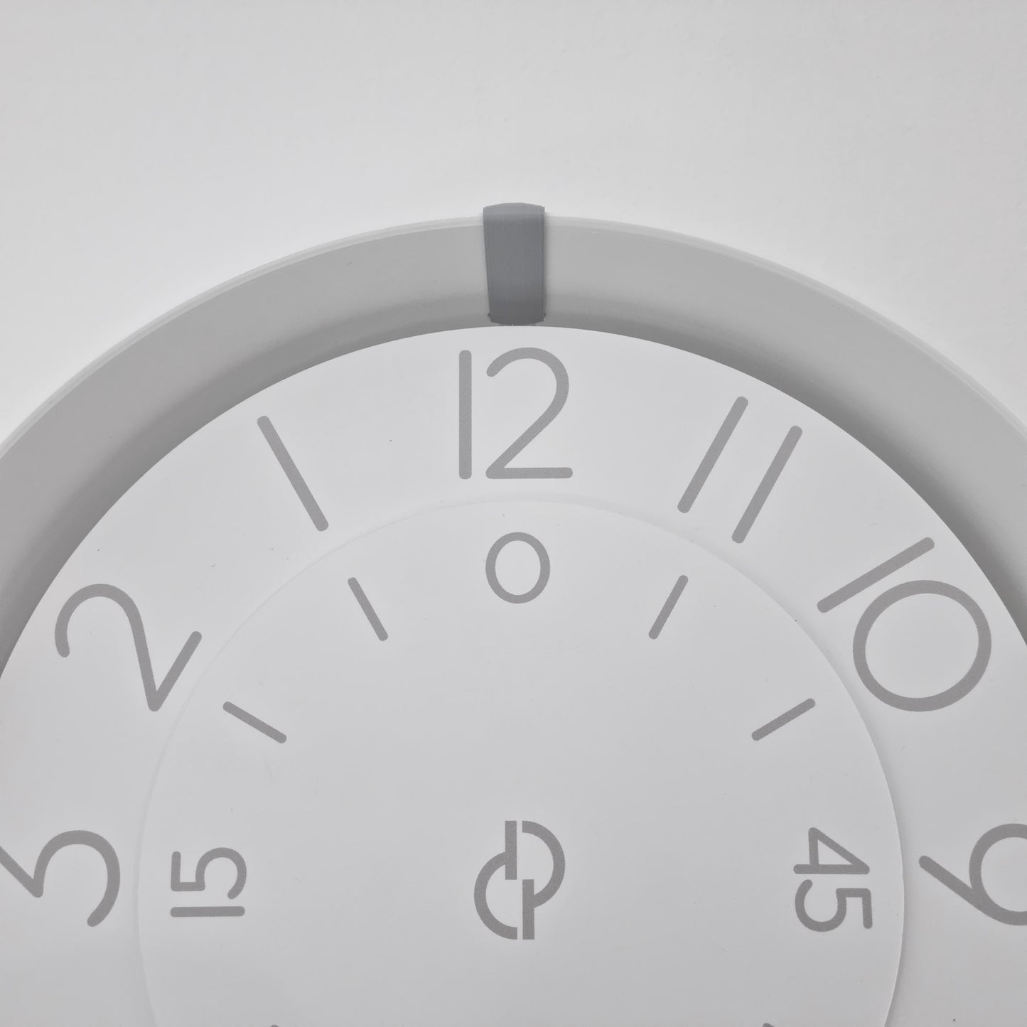 FLOW Medium White/Grey/White #3 Wall Clock