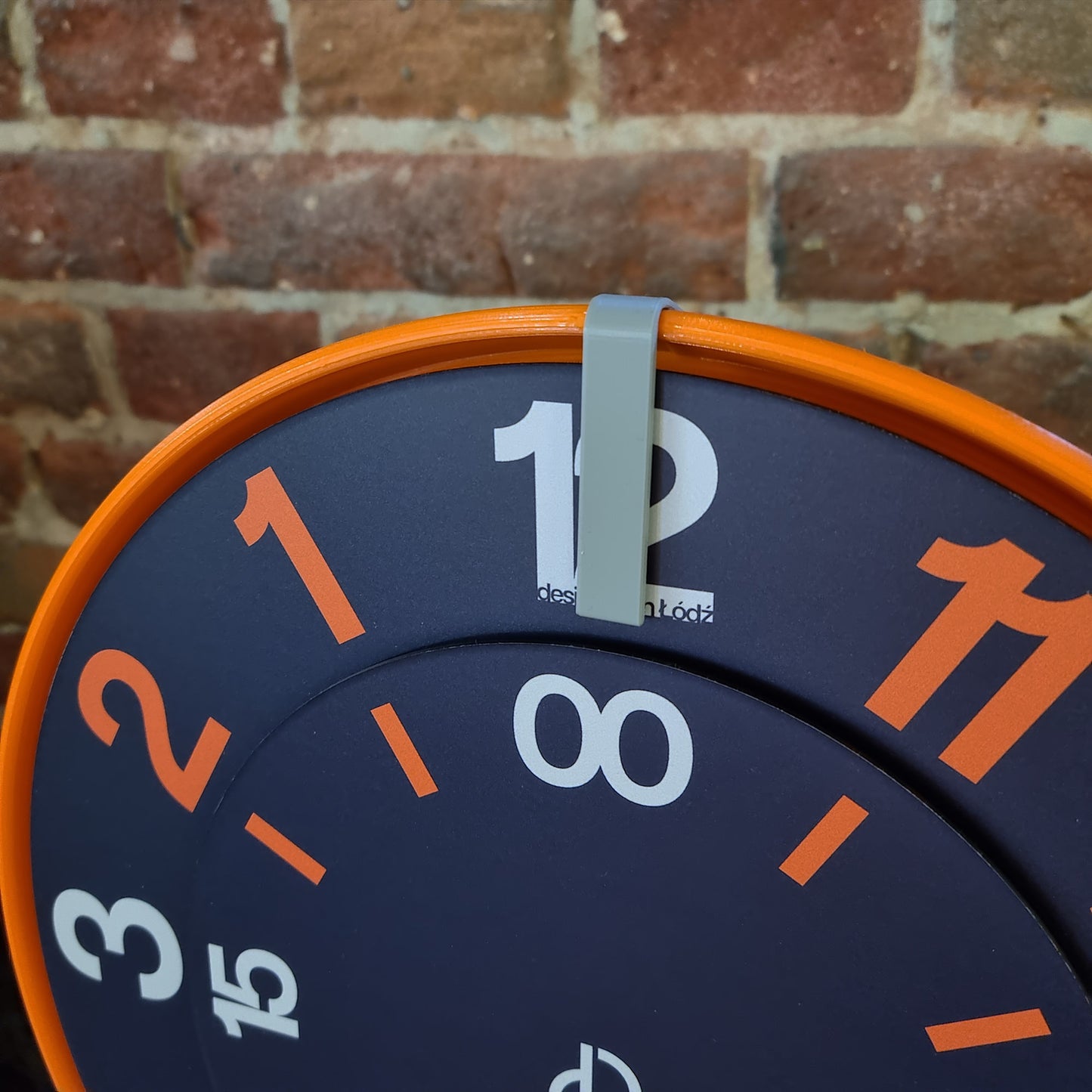 FIRST Medium Orange/Grey/DBO #2 Shelf Clock