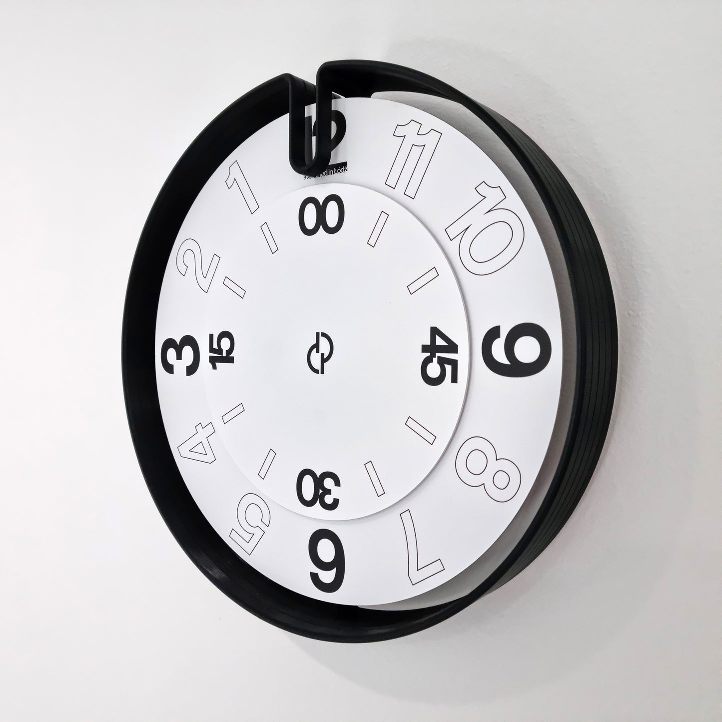 NOOK Medium Black/White #1 Wall Clock