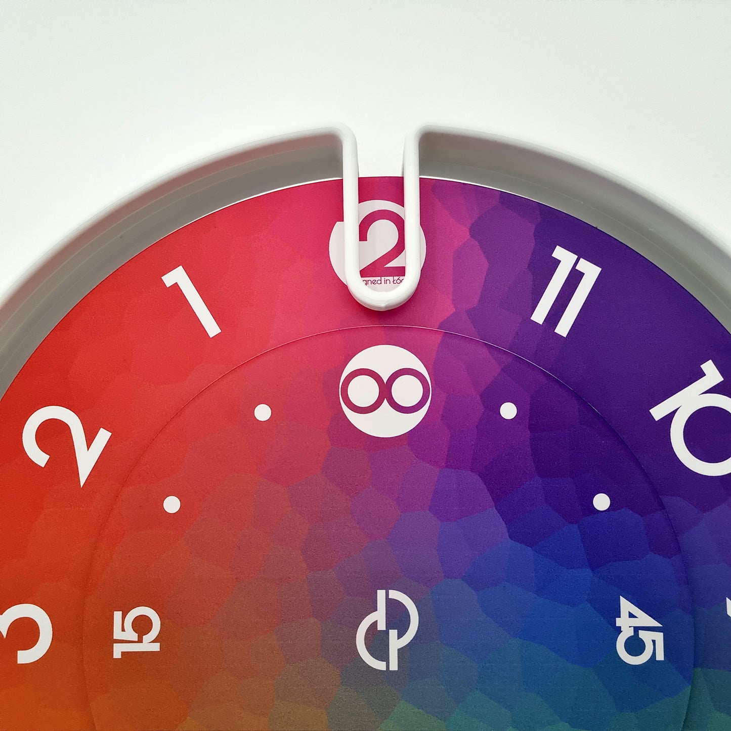 NOOK Medium White/Mosaic Wall Clock