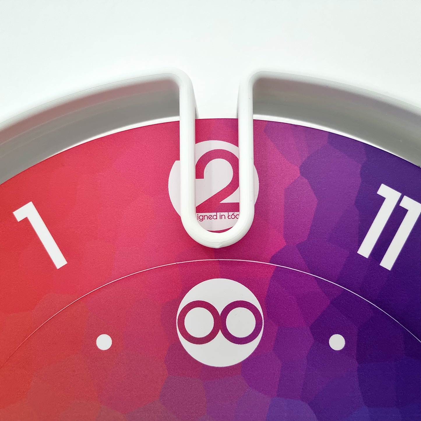 NOOK Medium White/Mosaic Wall Clock