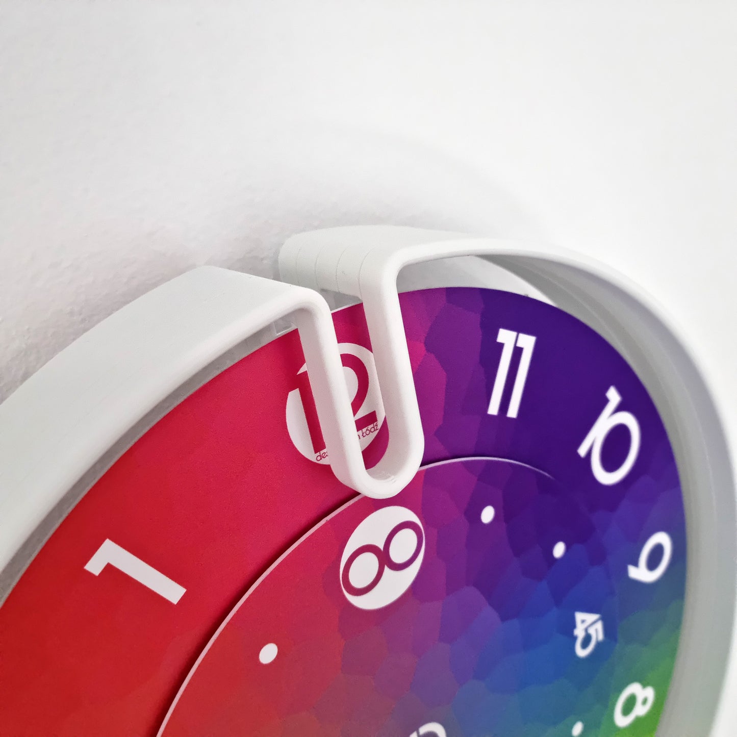 NOOK Medium White/Mosaic Wall Clock