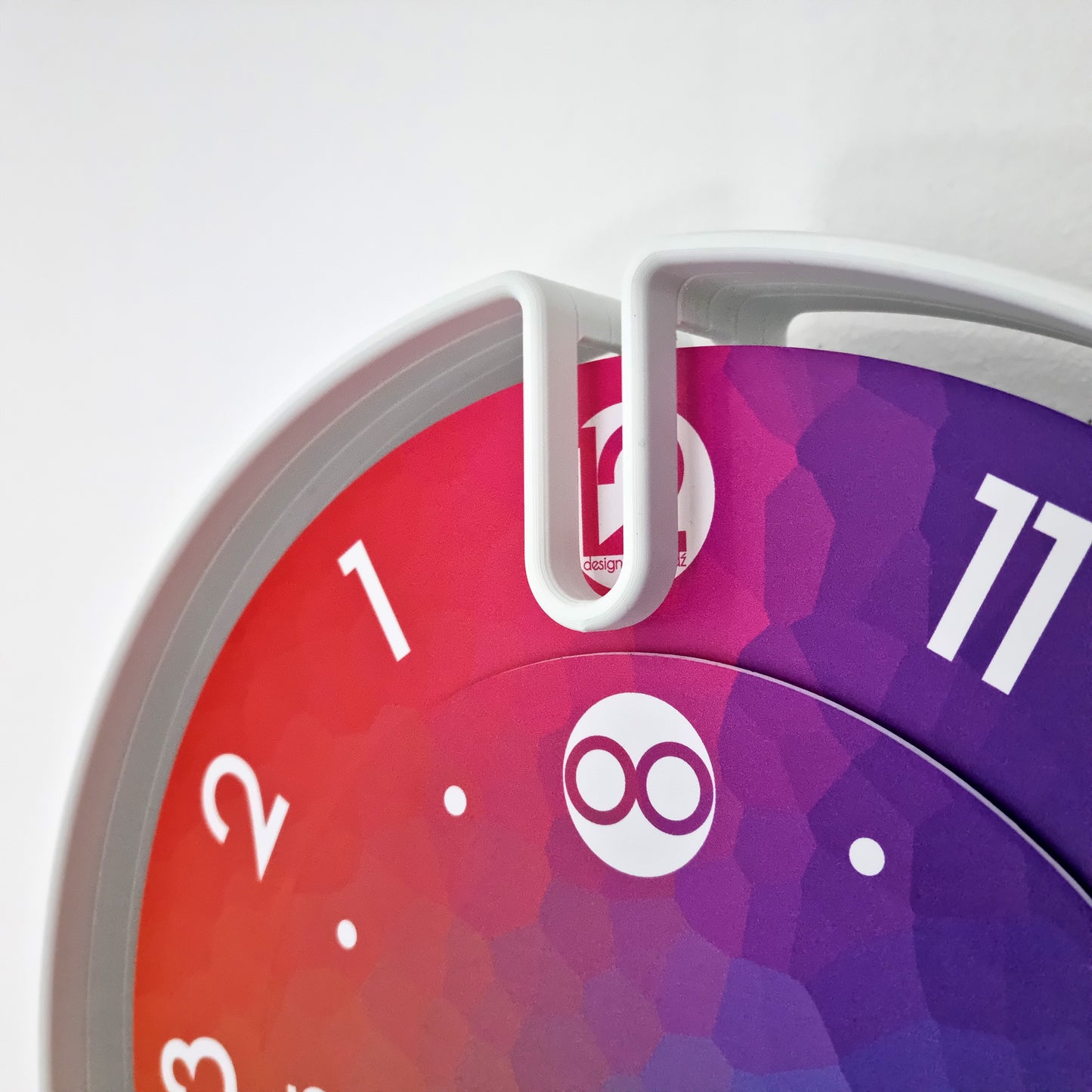 NOOK Medium White/Mosaic Wall Clock