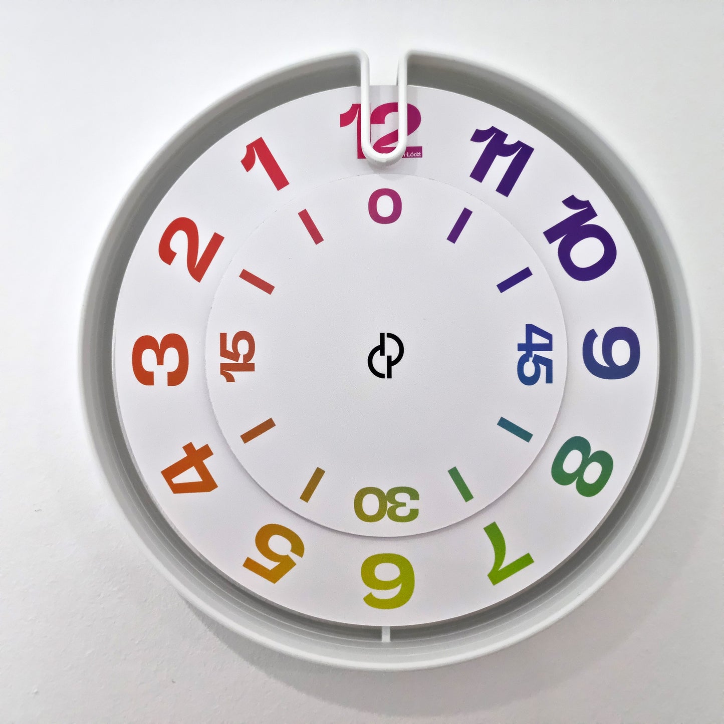 NOOK Medium White/Rnb Wall Clock