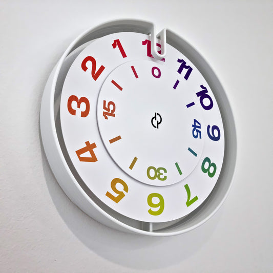 NOOK Medium White/Rnb Wall Clock