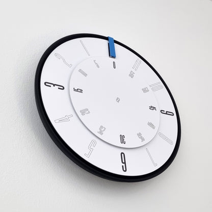 FIRST Medium Black/Blue/White Wall Clock