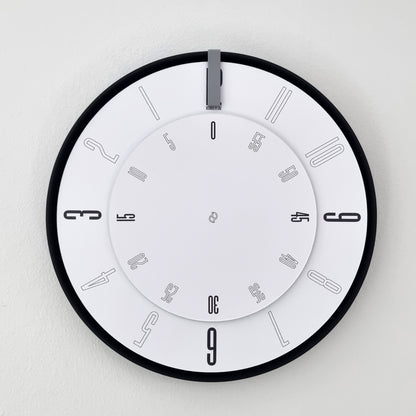 FIRST Medium Black/Grey/White Wall Clock