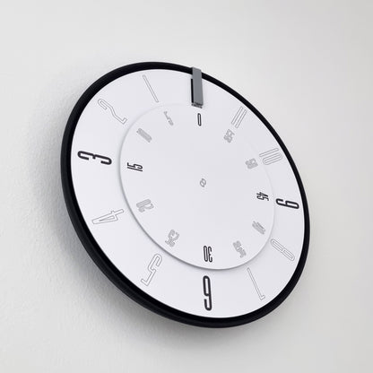 FIRST Medium Black/Grey/White Wall Clock