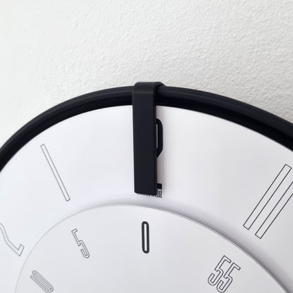 FIRST Medium Black/Black/White Wall Clock