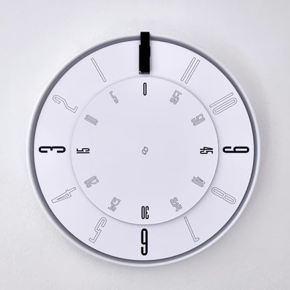 FIRST Medium White/Black/White Wall Clock