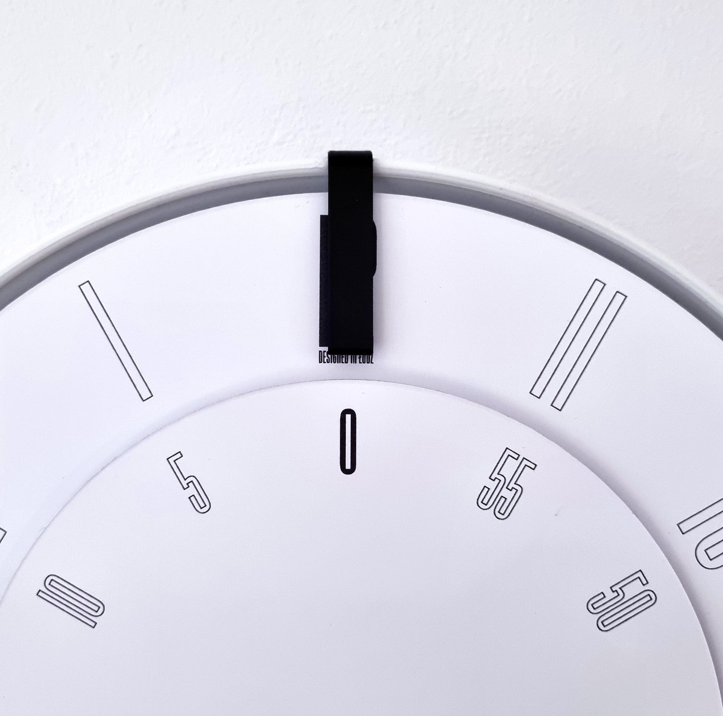 FIRST Medium White/Black/White Wall Clock