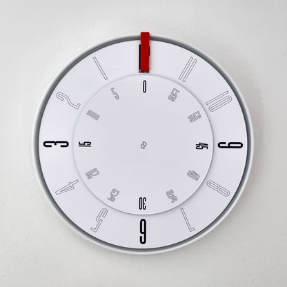 FIRST Medium White/Red/White Wall Clock