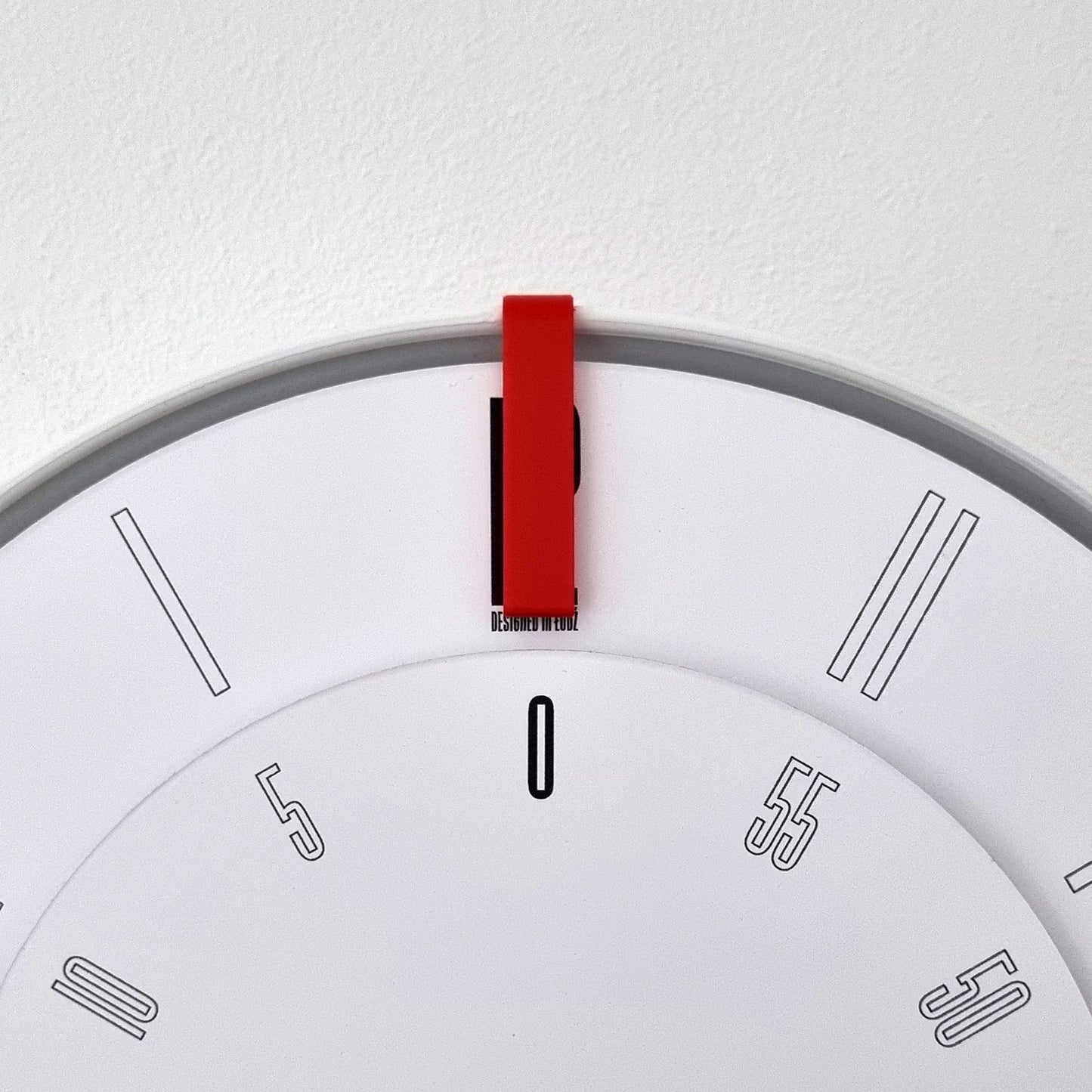 FIRST Medium White/Red/White Wall Clock