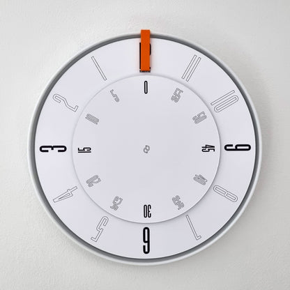 FIRST Medium White/Orange/White Wall Clock