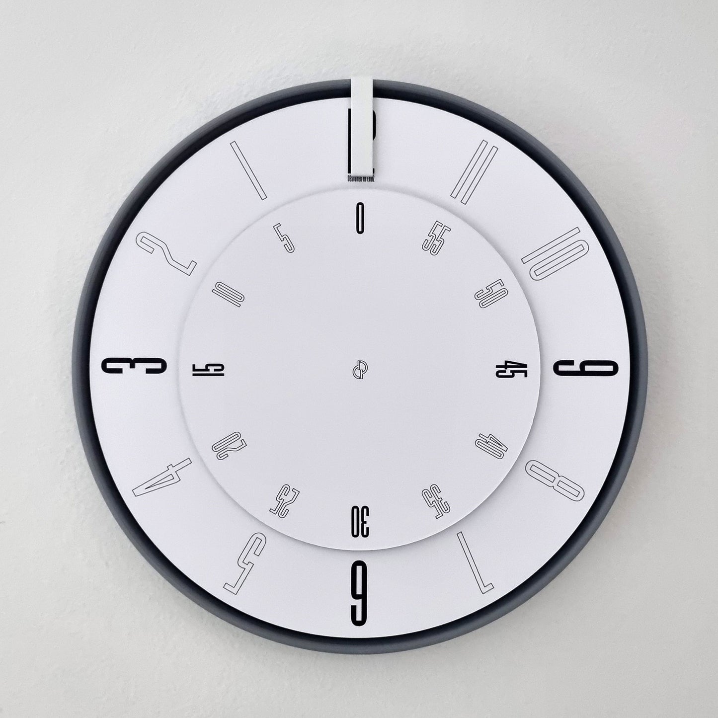 FIRST Medium Grey/White/White Wall Clock