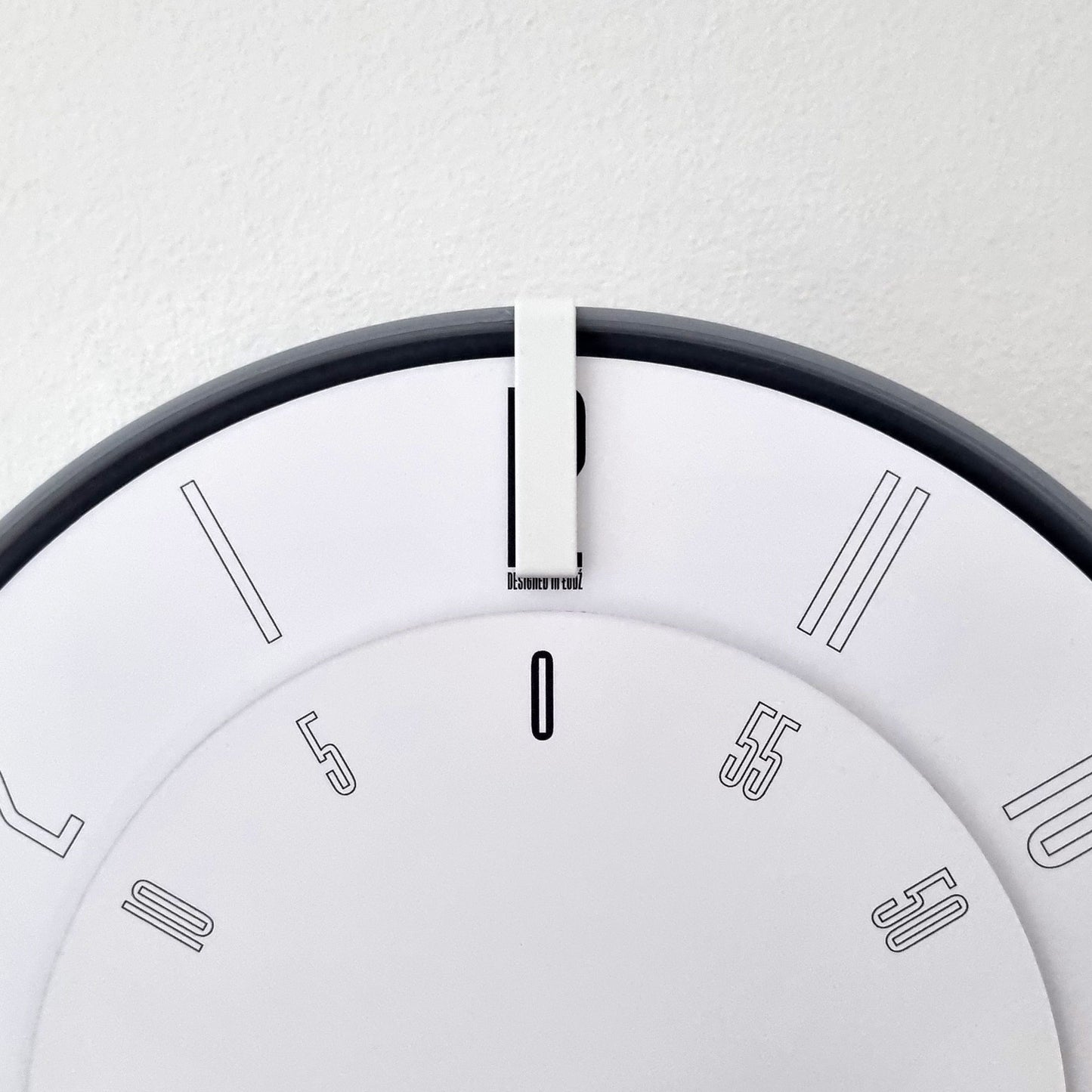 FIRST Medium Grey/White/White Wall Clock