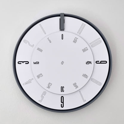 FIRST Medium Grey/Grey/White Wall Clock