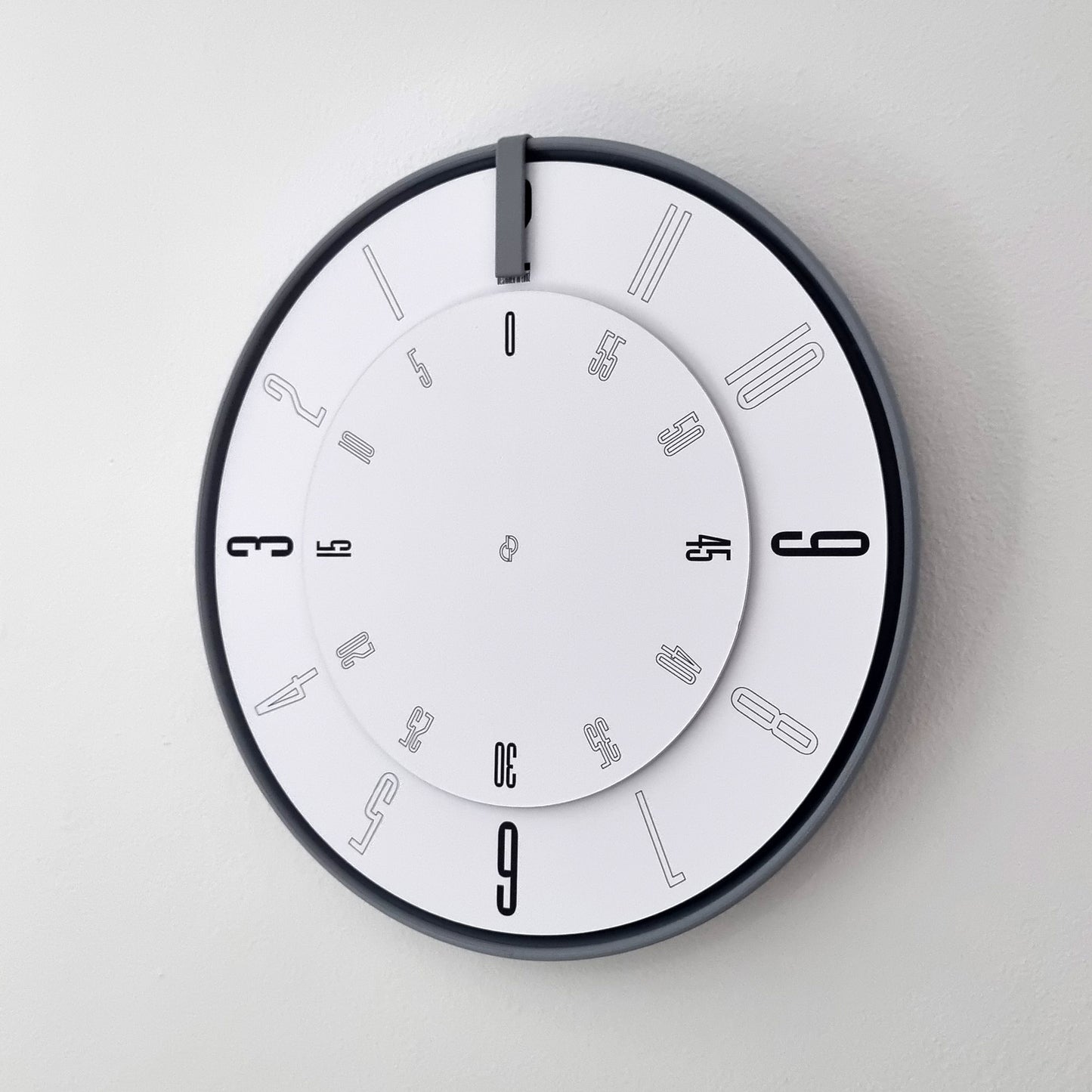 FIRST Medium Grey/Grey/White Wall Clock