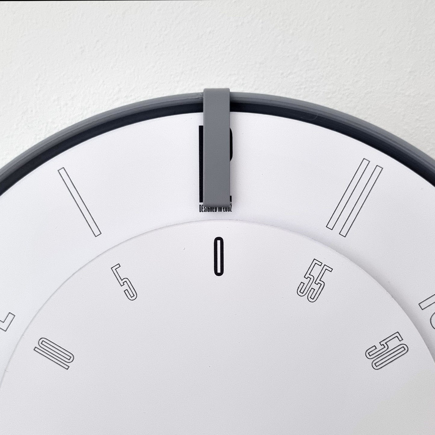 FIRST Medium Grey/Grey/White Wall Clock