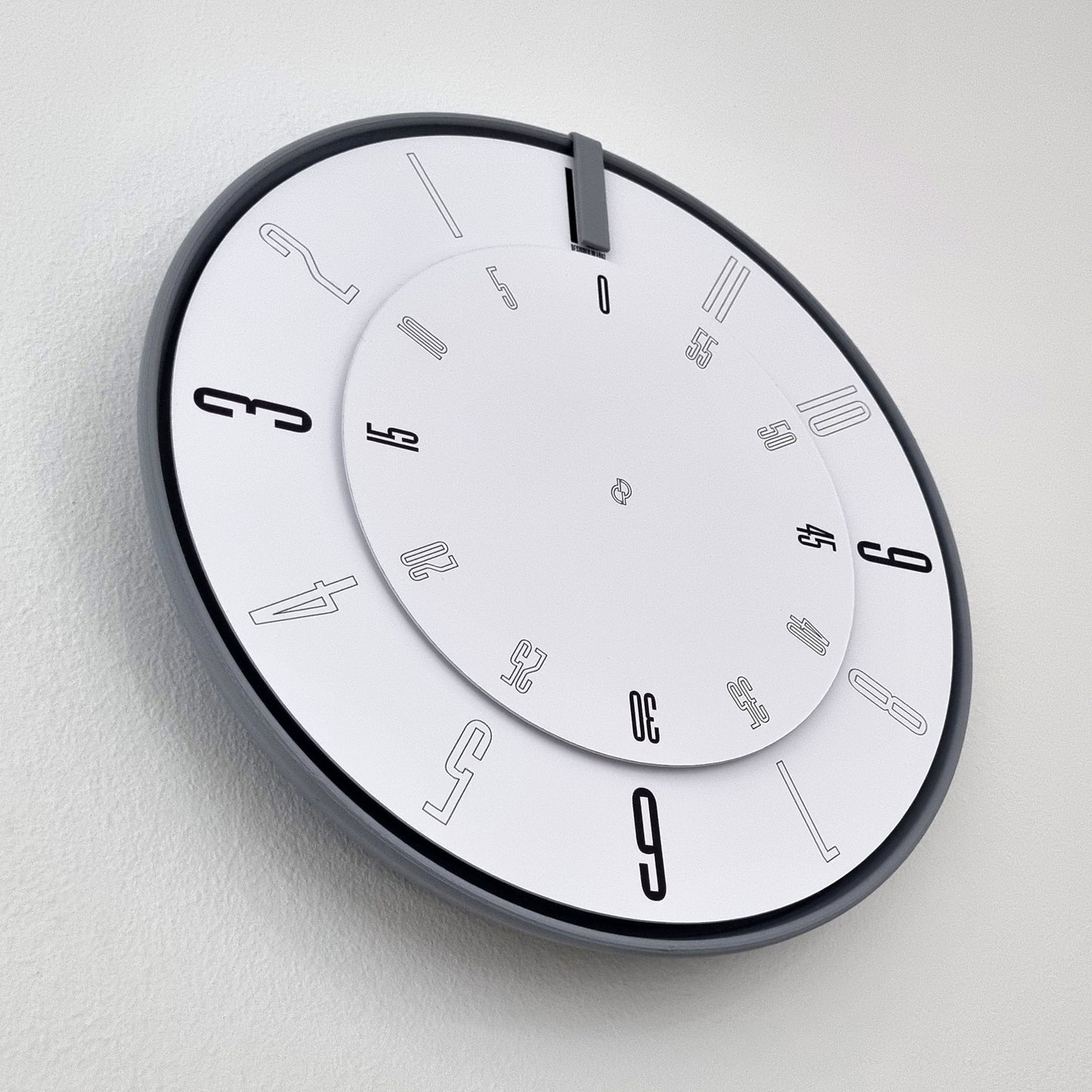 FIRST Medium Grey/Grey/White Wall Clock