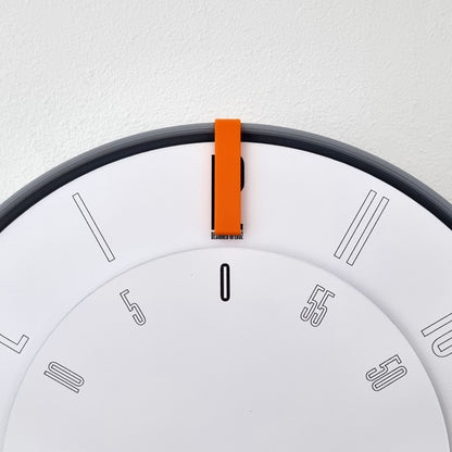 FIRST Medium Grey/Orange/White Wall Clock