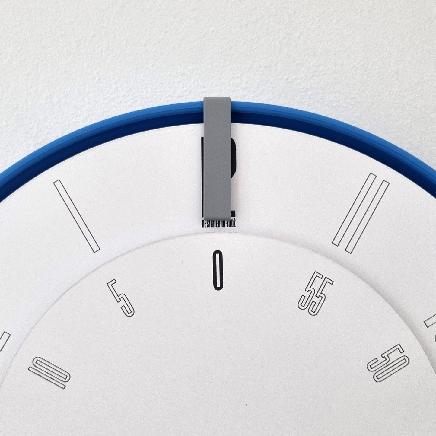 FIRST Medium Blue/Grey/White Wall Clock