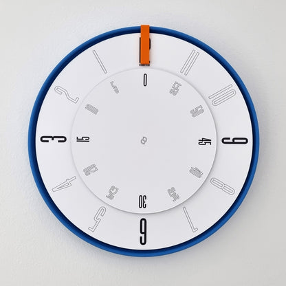 FIRST Medium Blue/Orange/White Wall Clock