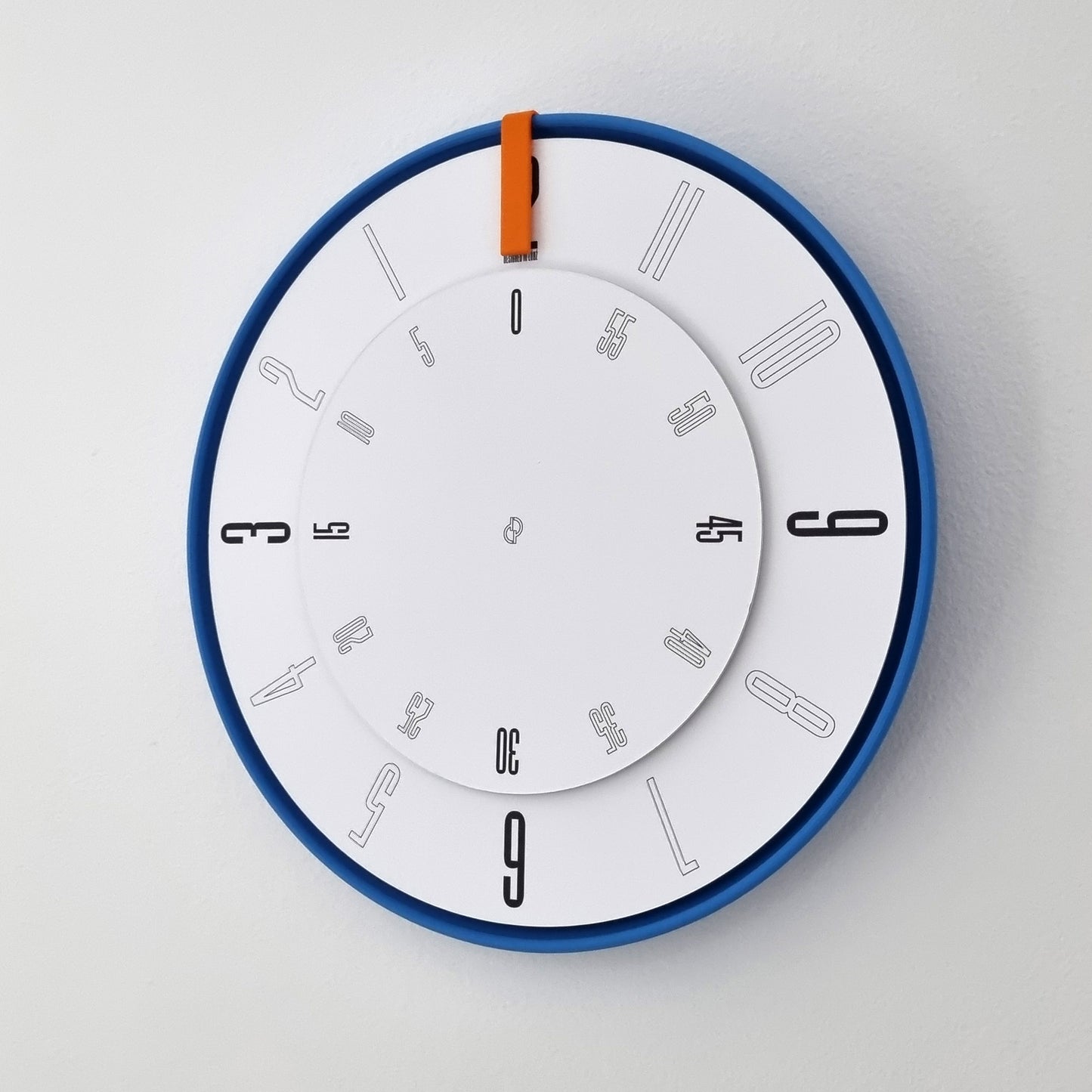 FIRST Medium Blue/Orange/White Wall Clock