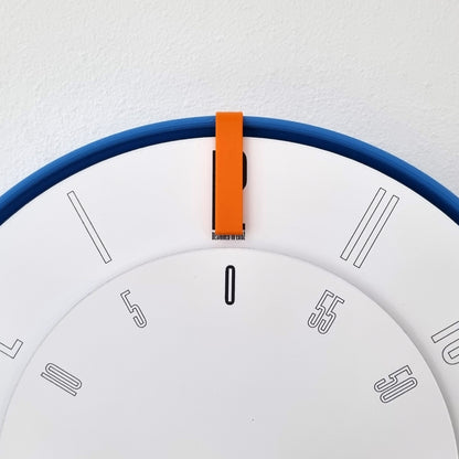 FIRST Medium Blue/Orange/White Wall Clock