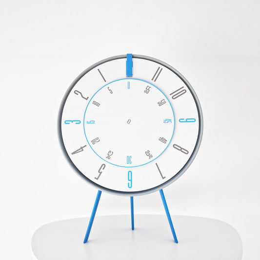 FIRST Medium Grey/Blue/BlueGrey Shelf Clock