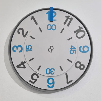 FIRST Medium Grey/Blue/BlueGrey #2 Wall Clock